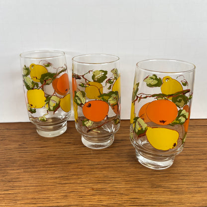 Vintage longdrinkglazen fruit