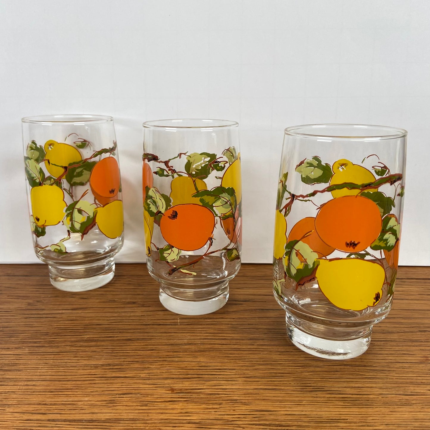 Vintage longdrinkglazen fruit