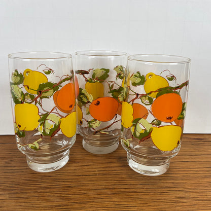 Vintage longdrinkglazen fruit