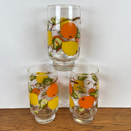 Vintage longdrinkglazen fruit