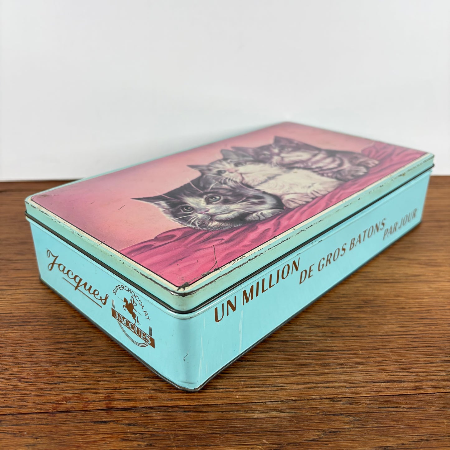 Vintage blik super chocolat Jacques