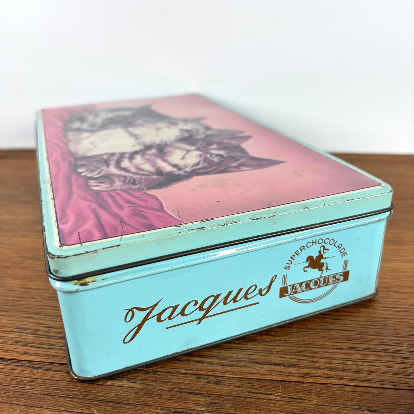 Vintage blik super chocolat Jacques