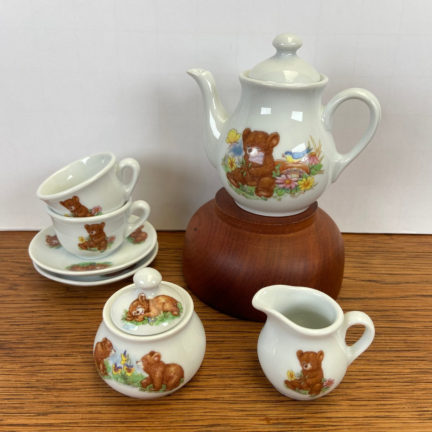 Vintage kinder serviesje beren