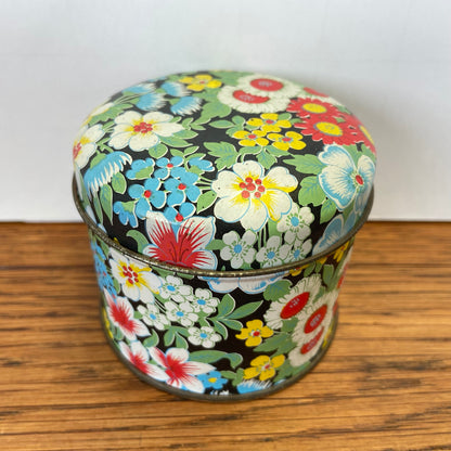 Klein bloemen blikje