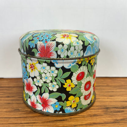 Klein bloemen blikje