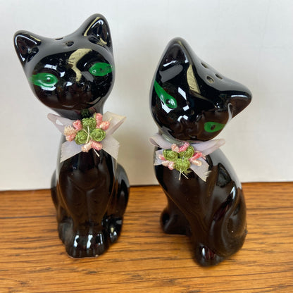 Peper en zoutstel katten zwart