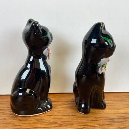 Peper en zoutstel katten zwart