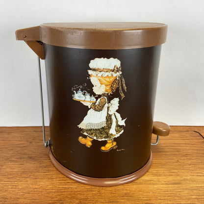 Vintage Sarah Kay prullenbak bruin