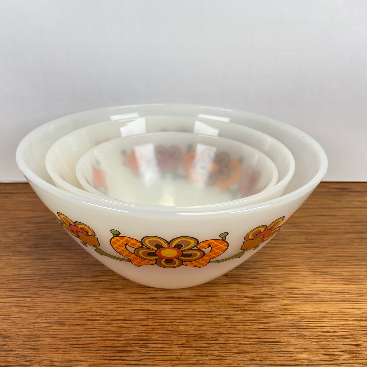 3 vintage Jena glas schalen