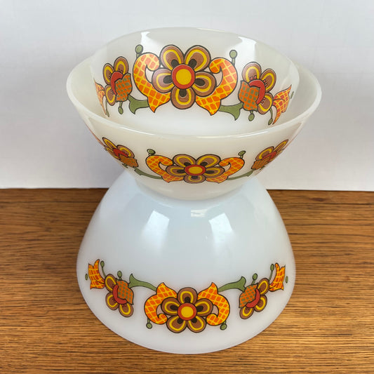 3 vintage Jena glas schalen