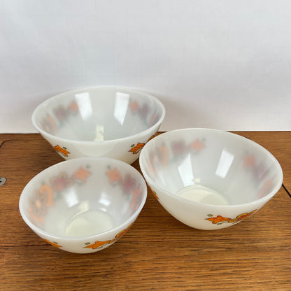 3 vintage Jena glas schalen