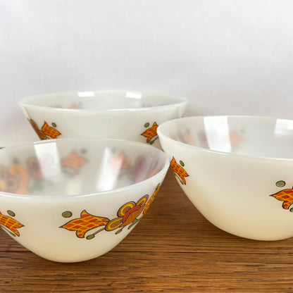 3 vintage Jena glas schalen