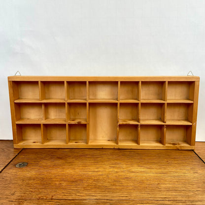 Houten letterbakje