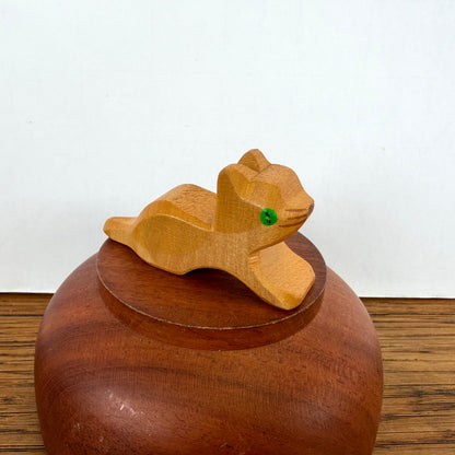 Vintage houten katje Ostheimer