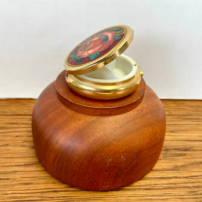 Vintage pillendoosje bloem