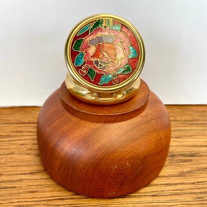 Vintage pillendoosje bloem