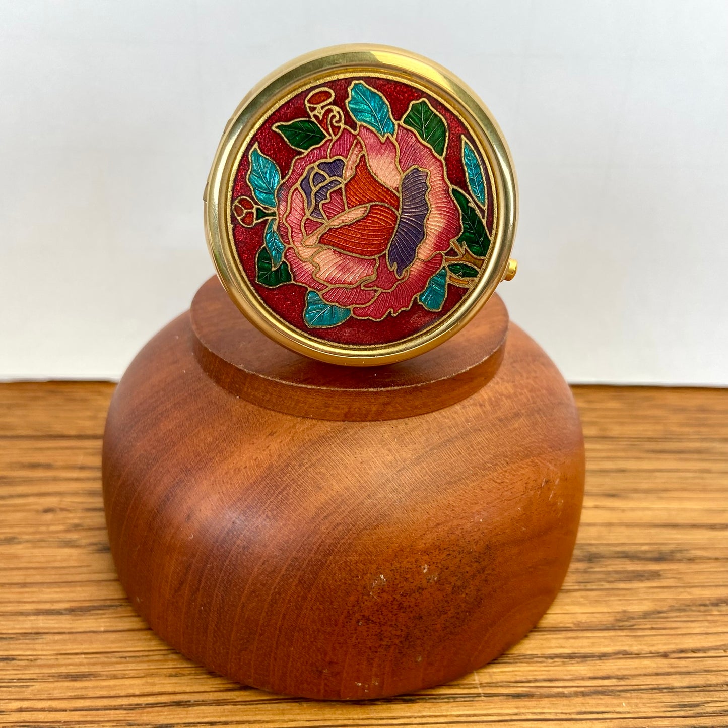 Vintage pillendoosje bloem