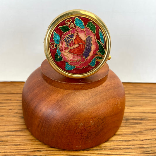 Vintage pillendoosje bloem