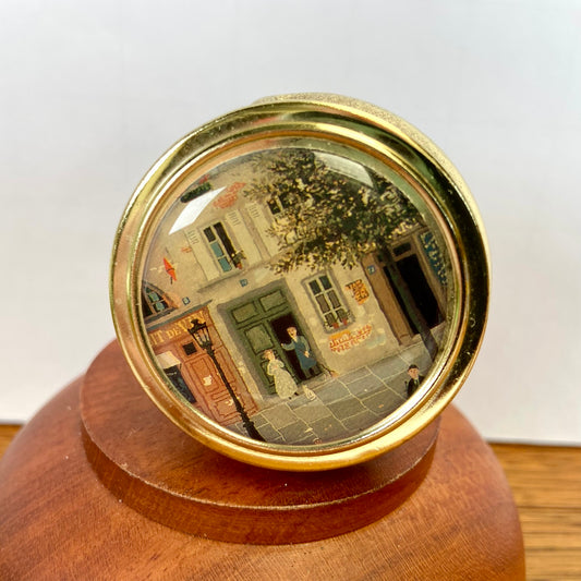 Vintage pillendoosje rond