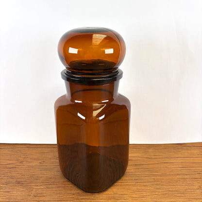 Vintage bruine apothekerspot 22,5 cm