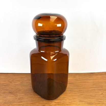 Vintage bruine apothekerspot 22,5 cm