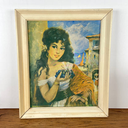 Vintage schilderij dame
