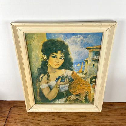 Vintage schilderij dame