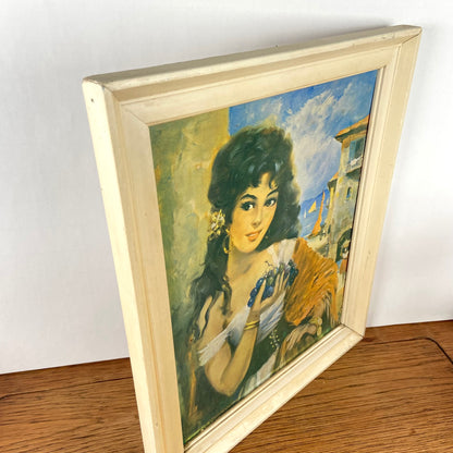 Vintage schilderij dame