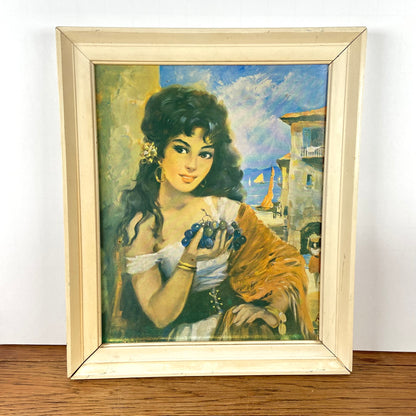 Vintage schilderij dame