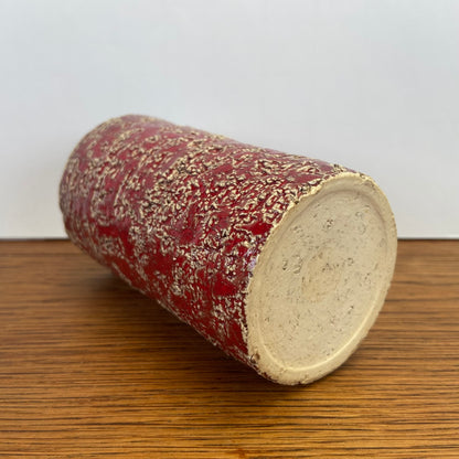 Vintage rood vaasje