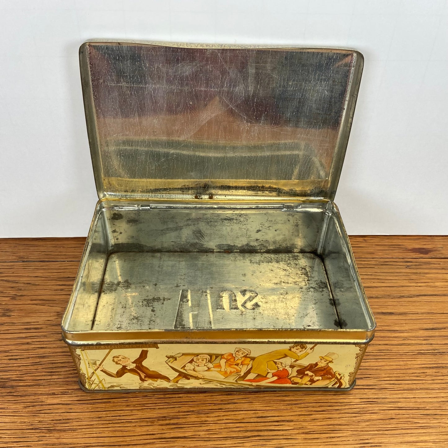 Vintage HUS koekblik Camera Obscura