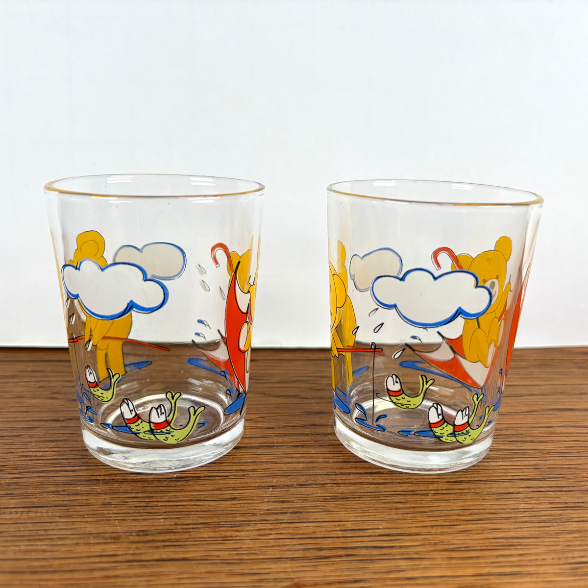 Vintage kinderglaasjes beertjes