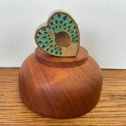 Vintage pillendoosje pauw
