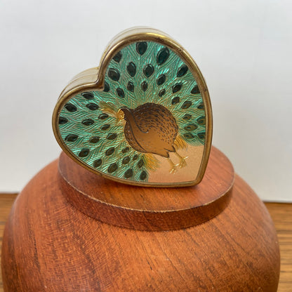 Vintage pillendoosje pauw