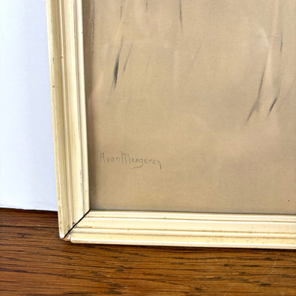 Schilderij hertjes H van Meegeren