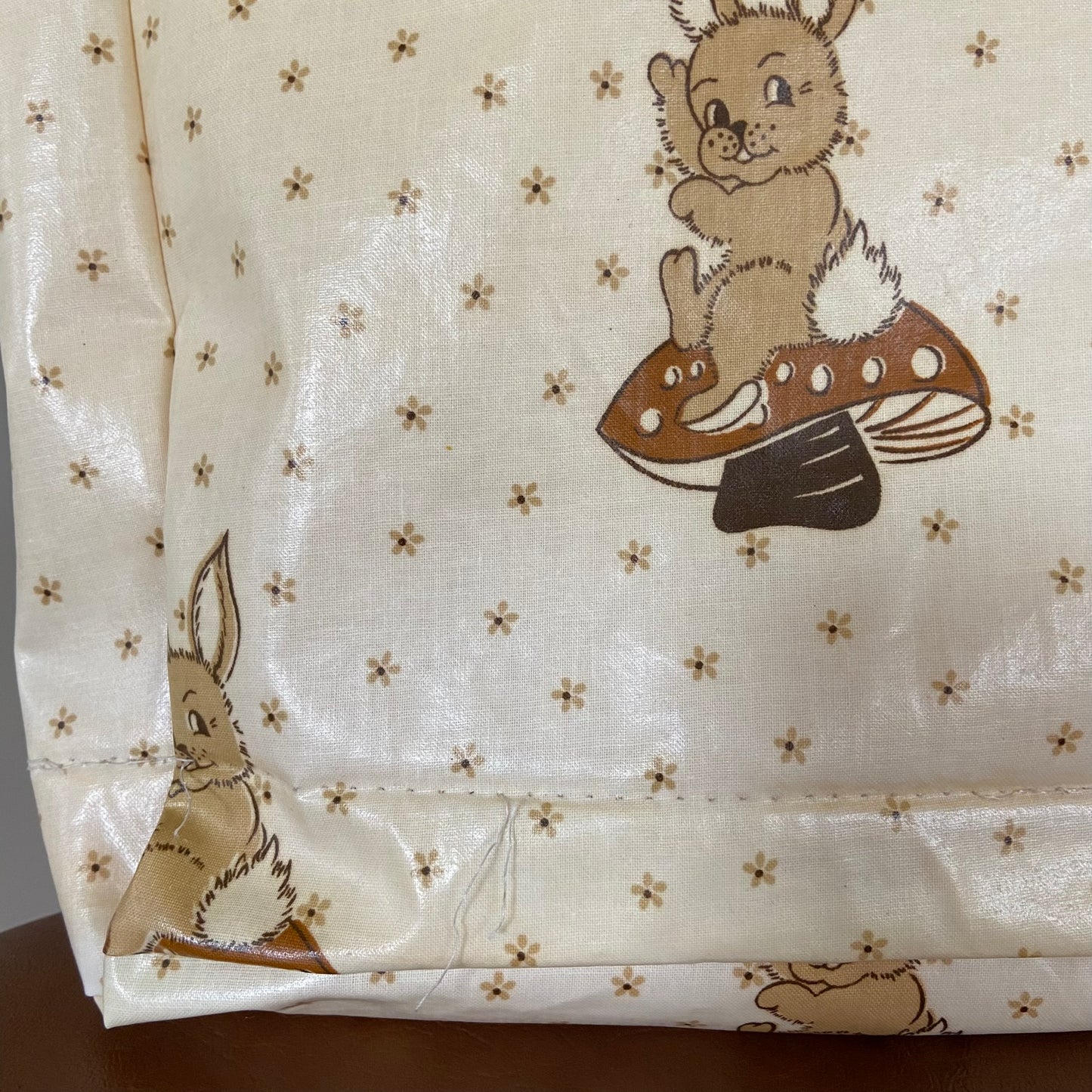 Boxkleed tas crème konijnen