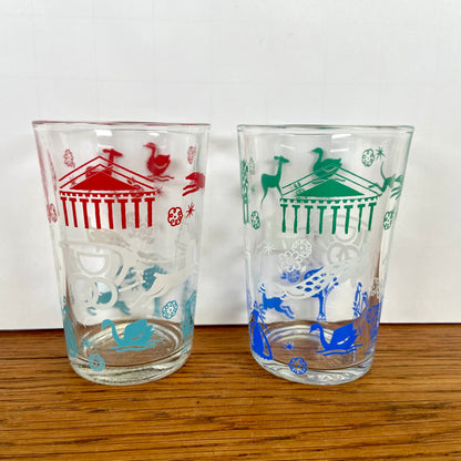 2 vintage glaasjes