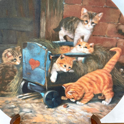 Wandbord Katten "Die Spielkameraden"
