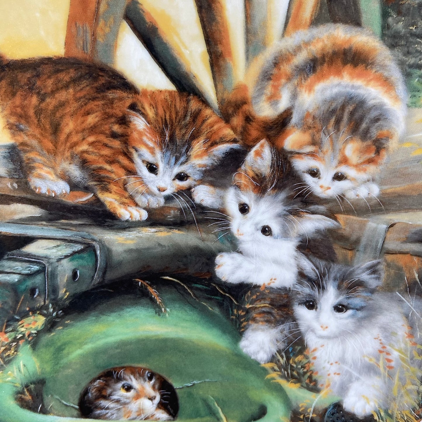 Wandbord katten "Versteckspiel"