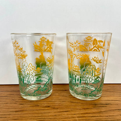 2 kleine vintage glaasjes