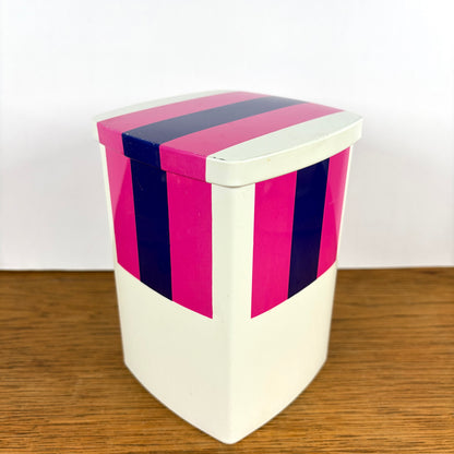 Vintage blik Simel roze paars