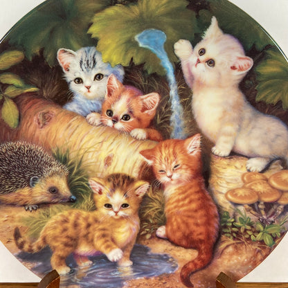 Wandbord katten "Erkundungen am Wegesrand"