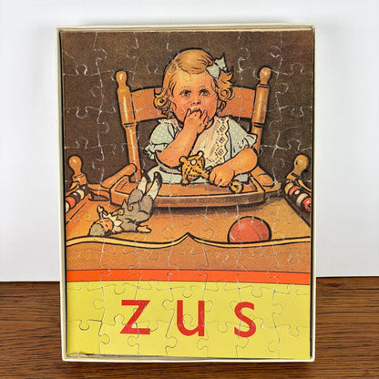 Vintage leesplank puzzel Zus