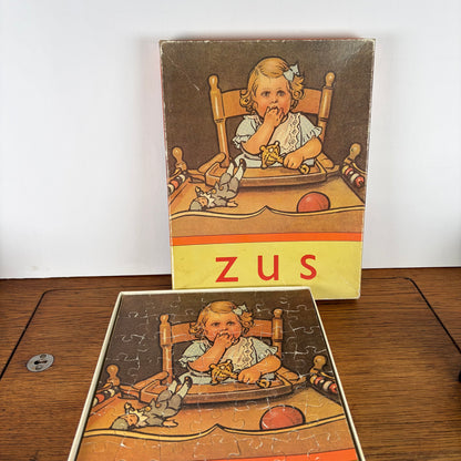 Vintage leesplank puzzel Zus