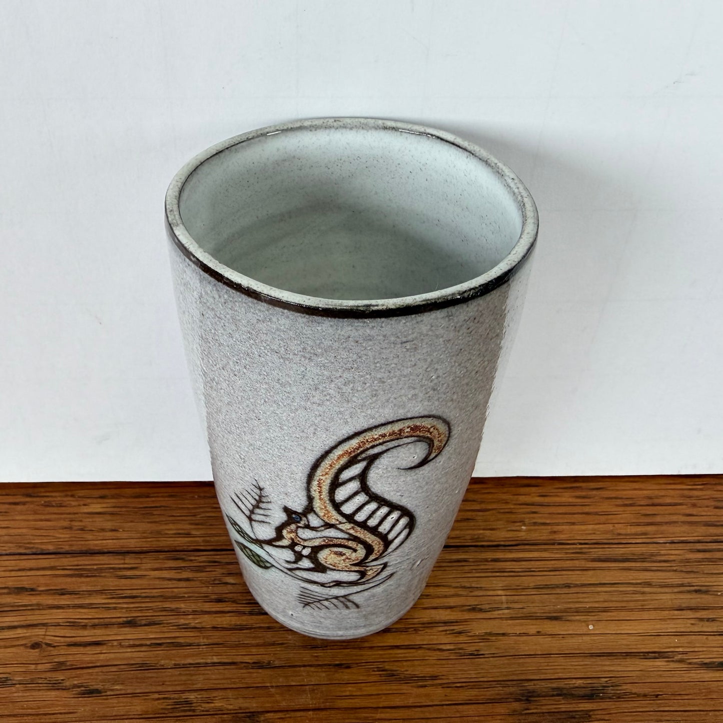 Vintage vaasje eekhoorn