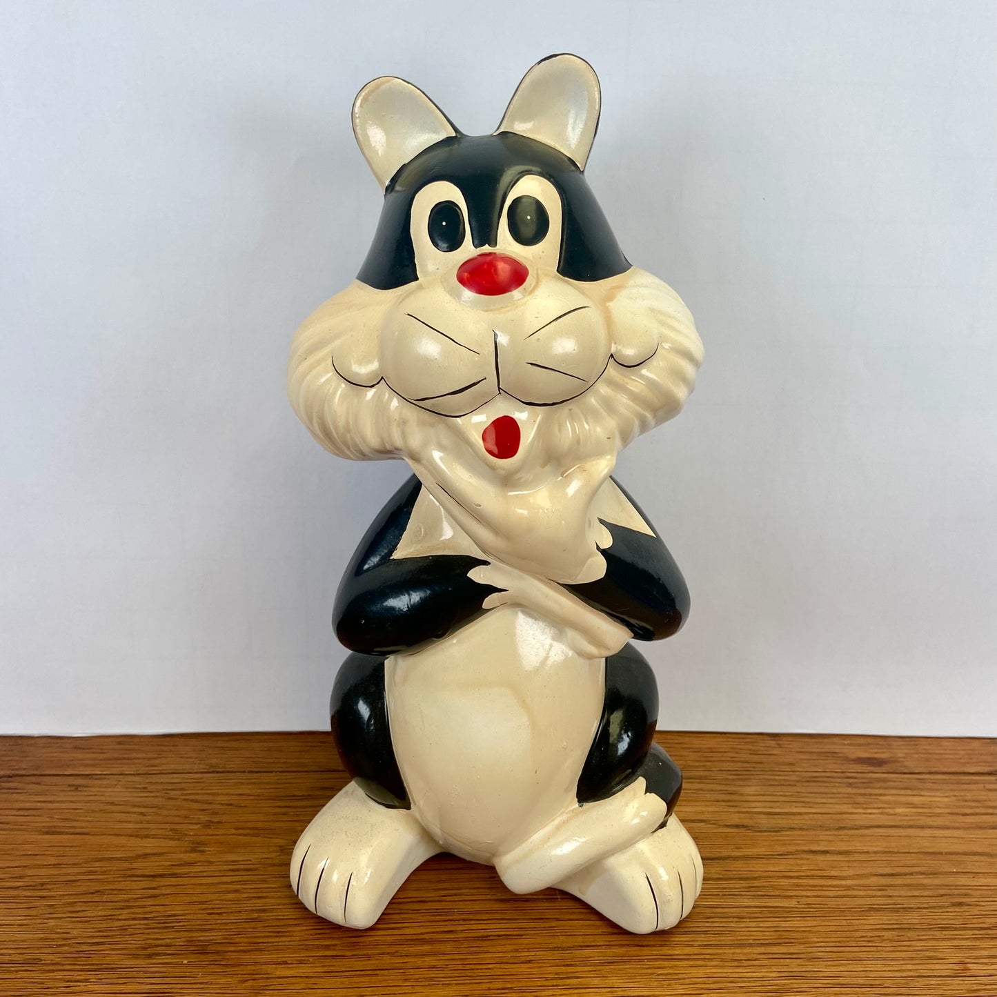 Grote vintage spaarpot Sylvester