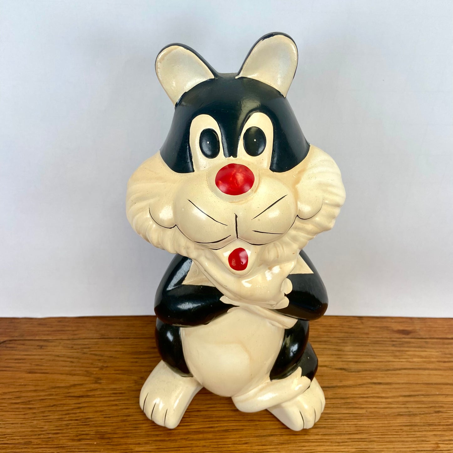Grote vintage spaarpot Sylvester