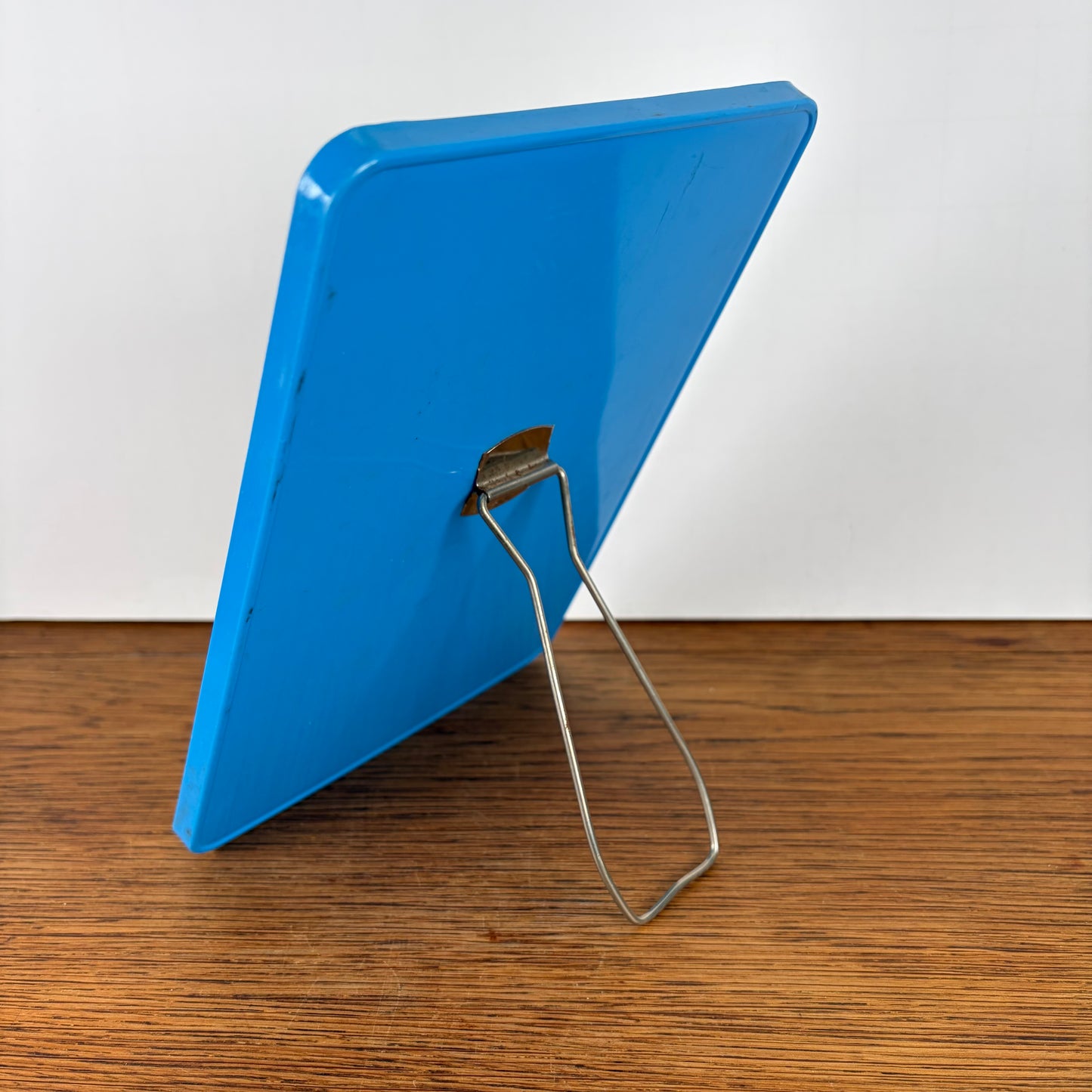 Vintage spiegeltje staand blauw