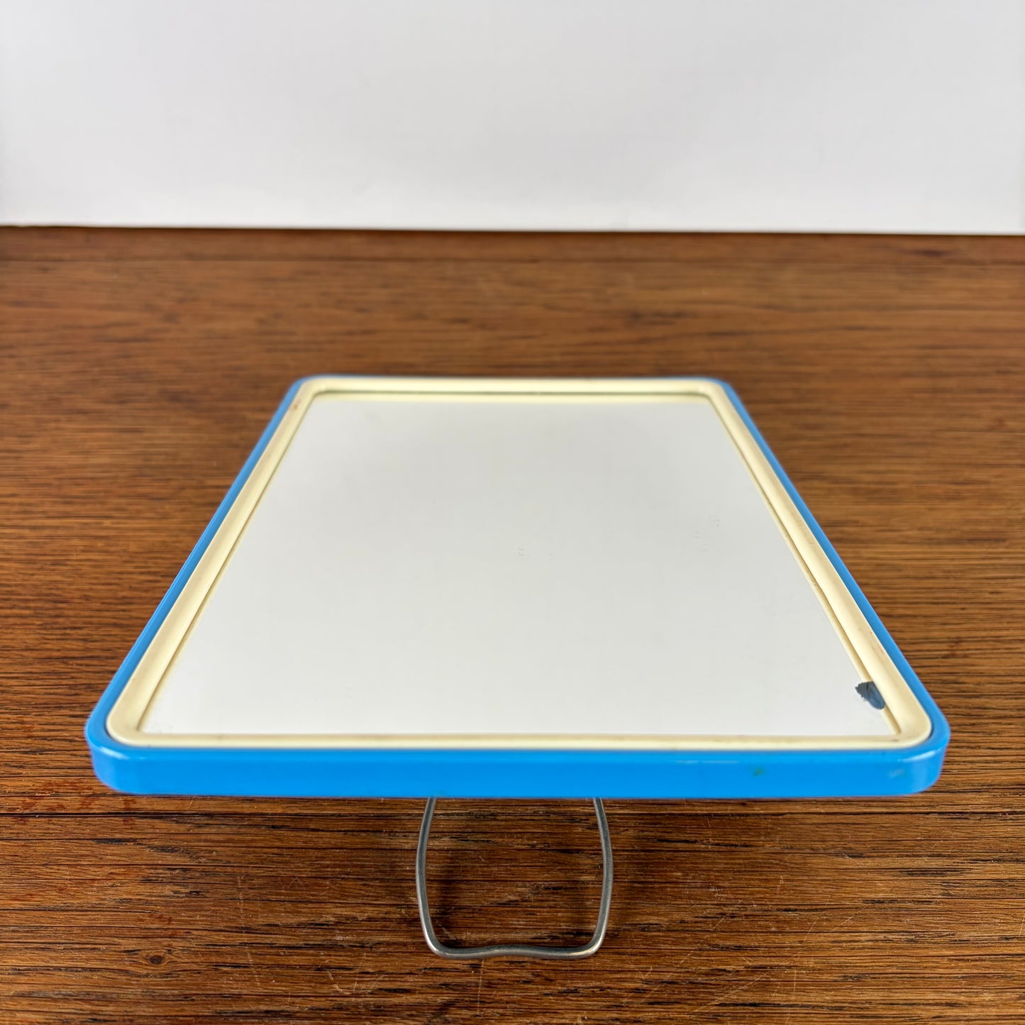 Vintage spiegeltje staand blauw