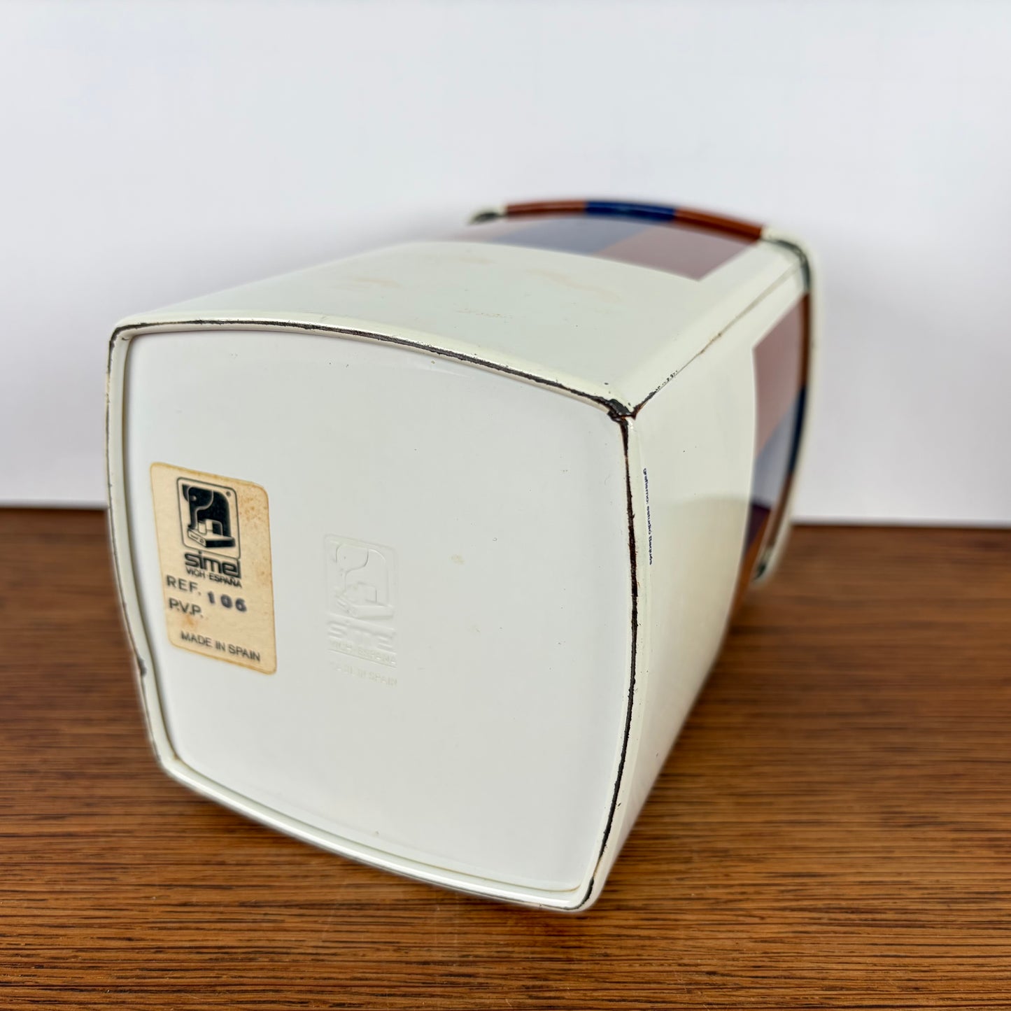 Vintage blik Simel bruin
